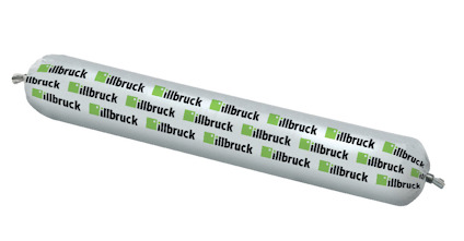 Korvformad förpackning med texten "illbruck" och gröna logotyper.