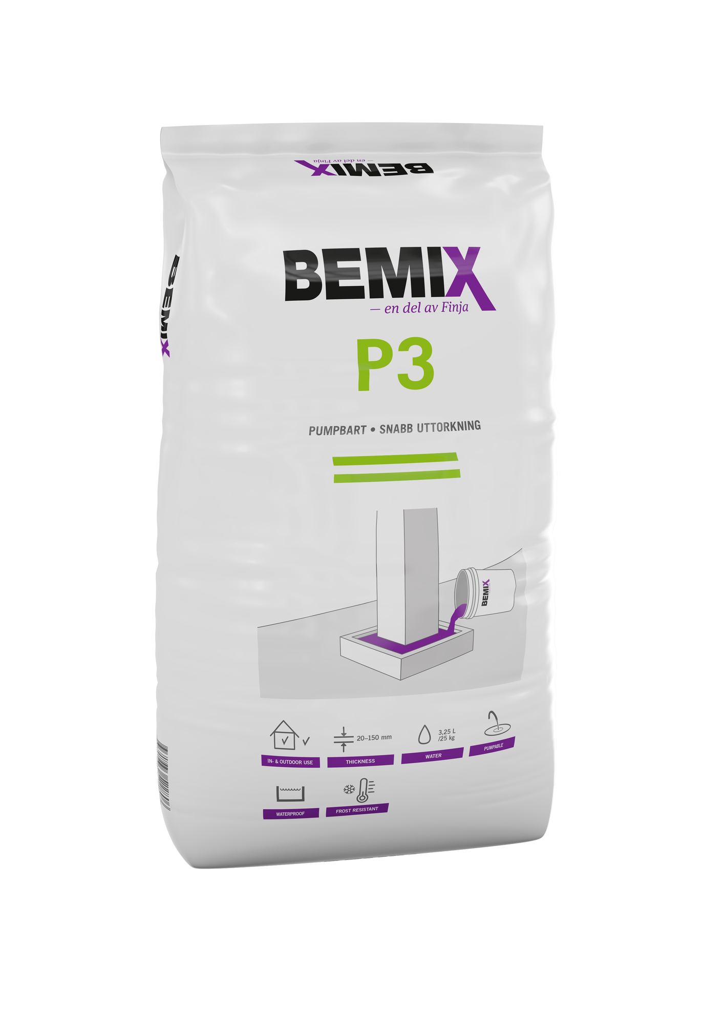 UNIVERSALRUK P3 BEMIX 25 KG - Finja