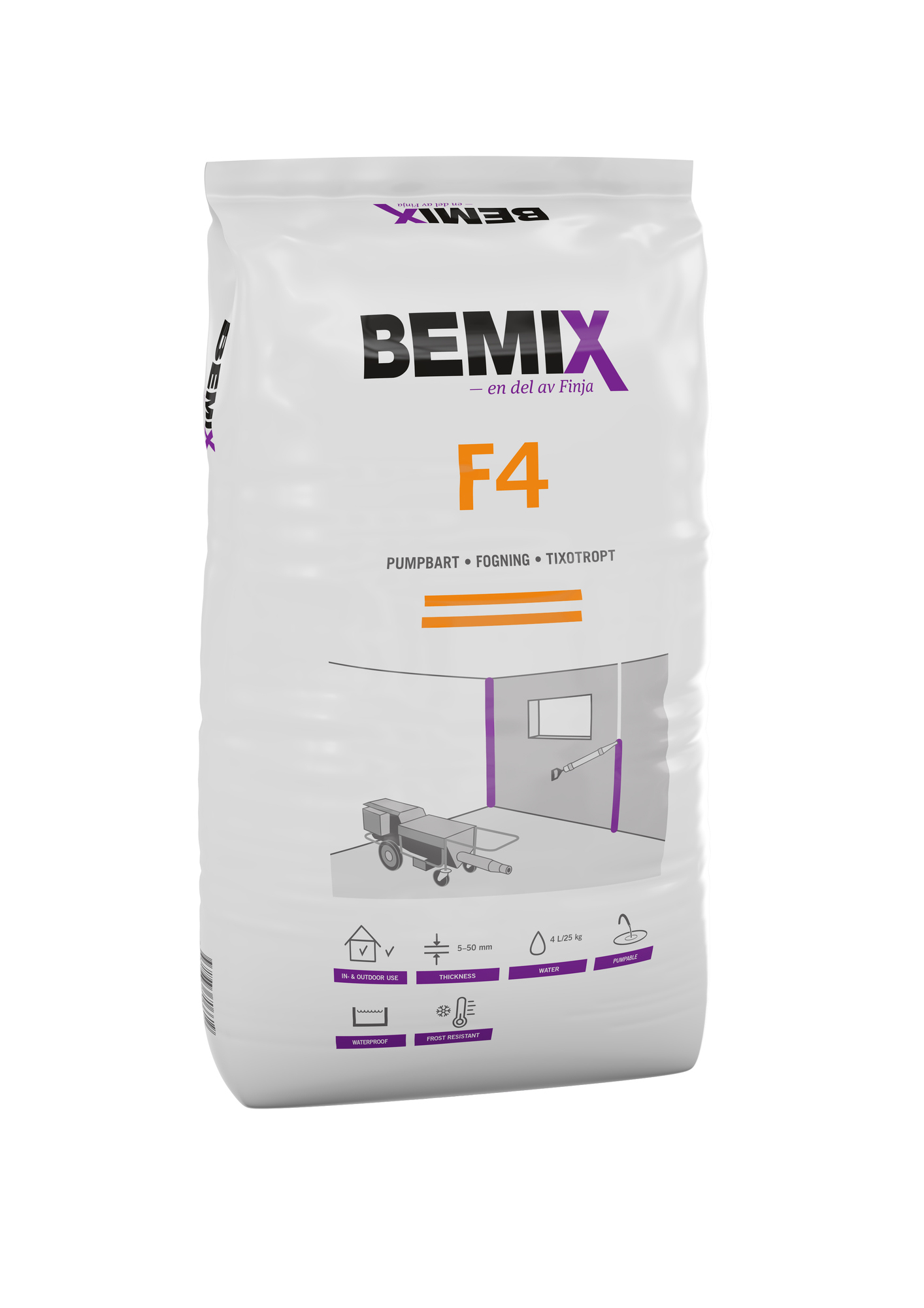 BEMIX FOGBRUK F4 25 KG - Finja