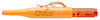 Orange djuphålsmärkare med röd lock och texten "Pica-Ink Deep Hole Marker".