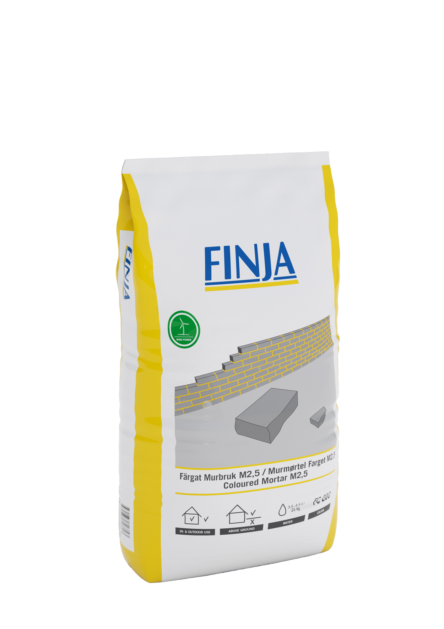 FÄRGAT MURBRUK M2,5 HLM - Finja