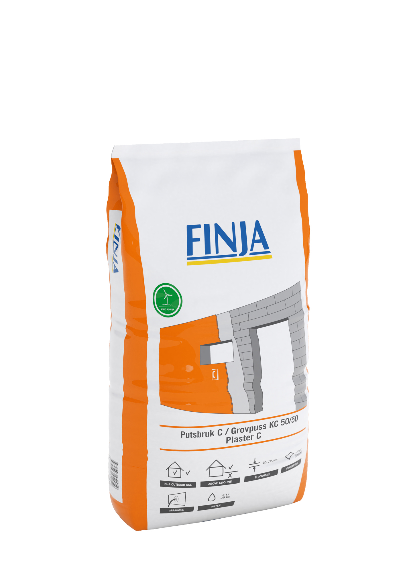 PUTSBRUK C 0-3MM, PUMPBART - Finja