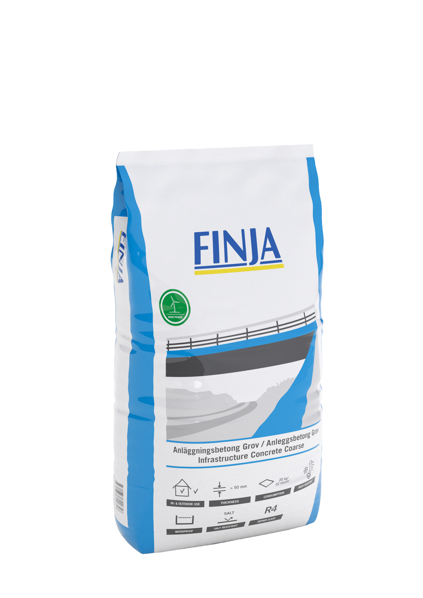 ANLÄGGNINGSBETONG GROV 25 KG - Finja
